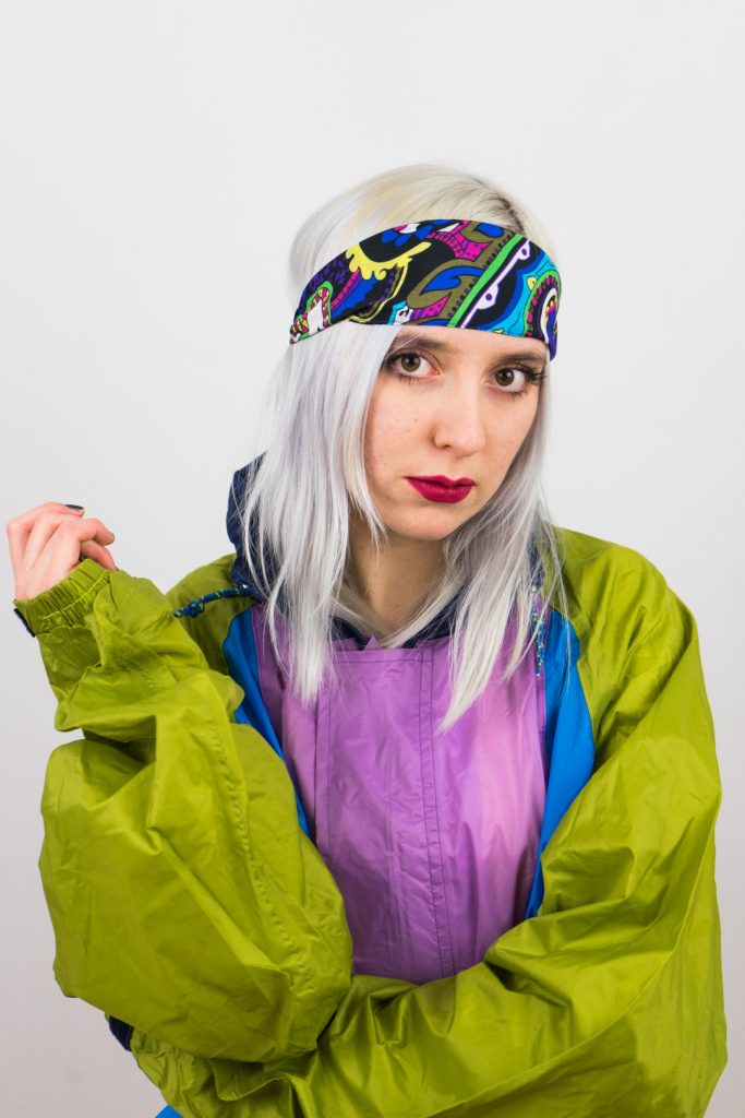 NEW deadstock vintage 90s vibrant hippie headband
