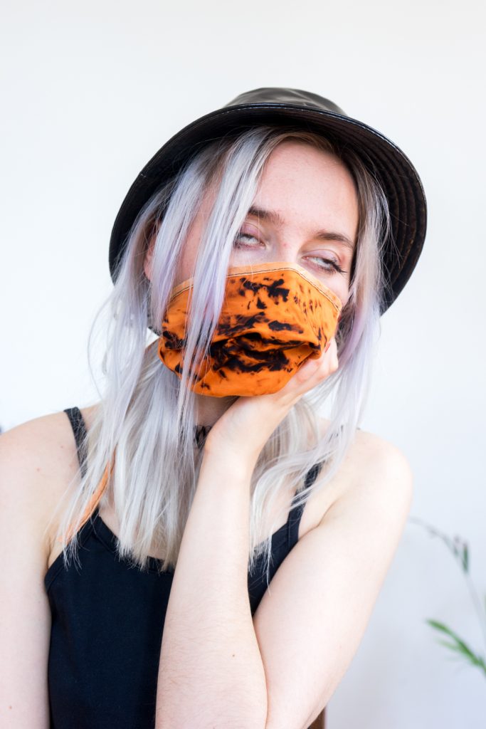 NEW holy remade organic cotton tie dye mask