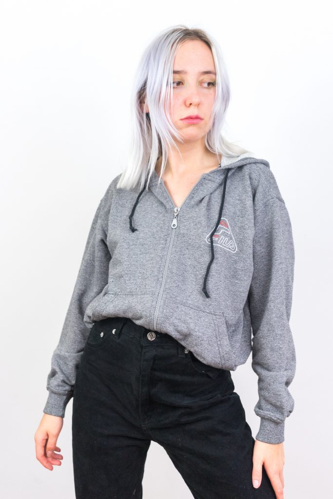 slouchy rare vintage 80s fila zip jacket