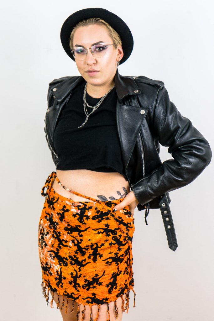 flaming hot vintage 90s tie dye salamander wrap skirt
