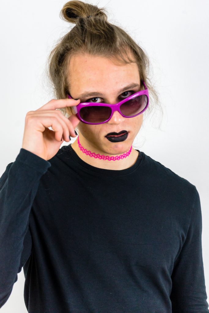 funky fuchsia vintage Y2K sunglasses