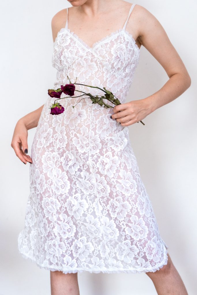 double-layered vintage 1960s babydoll night dress