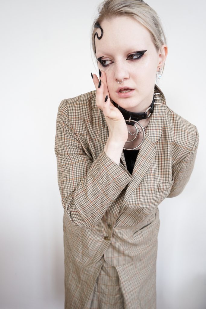 vintage 1960s plaid tartan two-piece - S/M