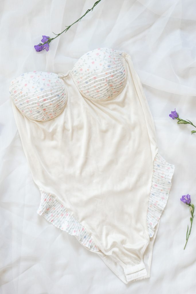 bohemian vintage 1960s bandeau bodysuit - M