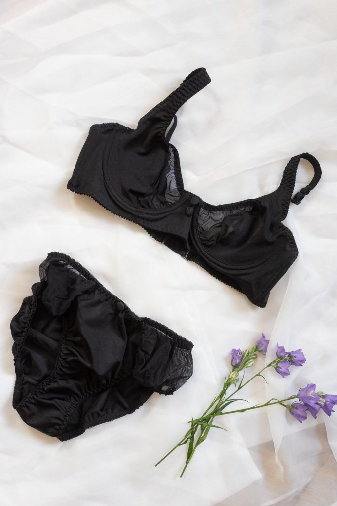 symphonic vintage 1990s mesh lingerie set - S/M