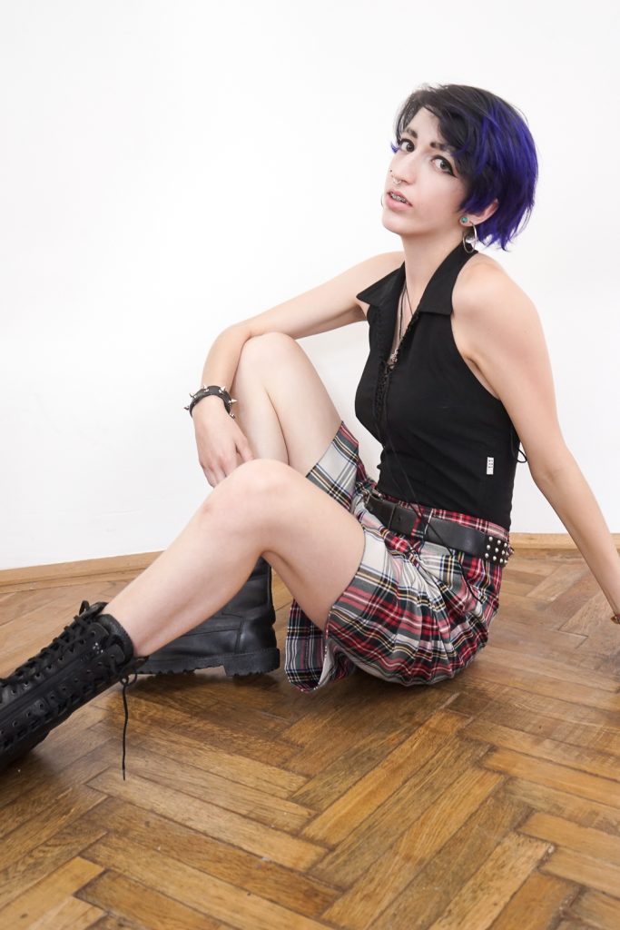 plaid vintage 80s high waisted unisex tartan shorts