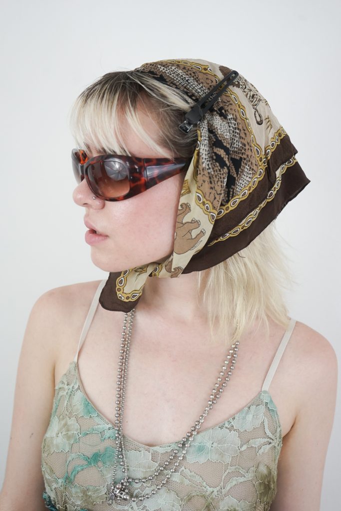 vintage Y2K brown funky sunglasses