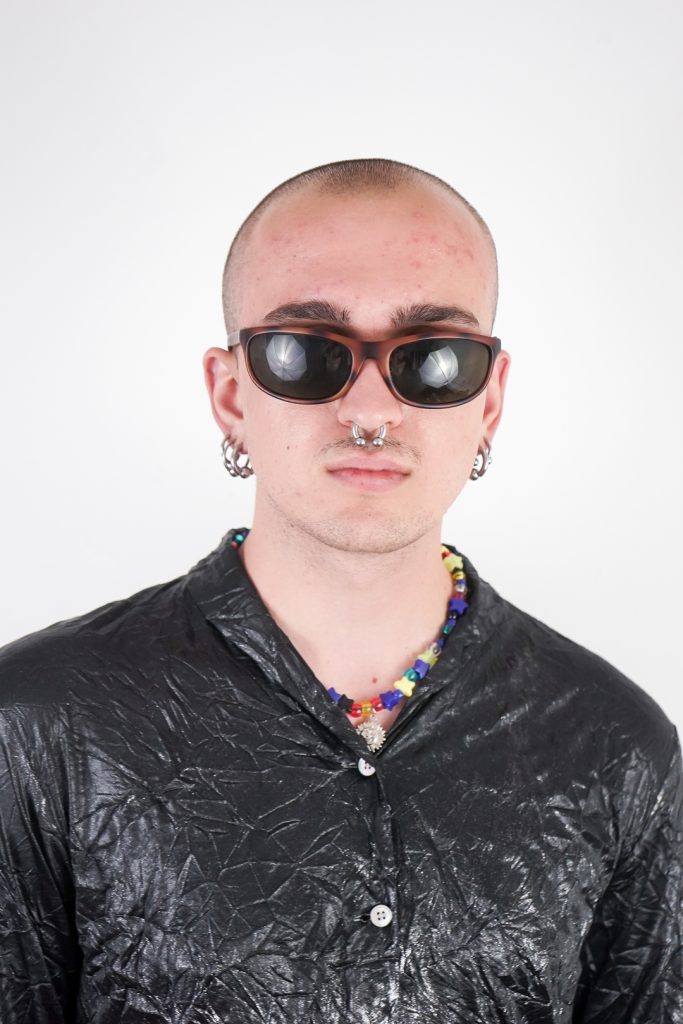 funky vintage 90s boxy brown sunglasses