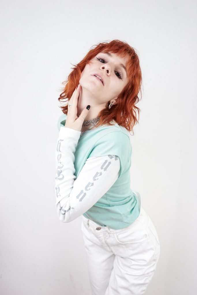 vintage 90s double-layered silver rhinestone angel wings longsleeve
