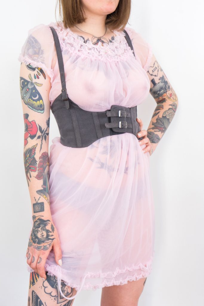 rare cotton candy vintage 1960s see-through night dress