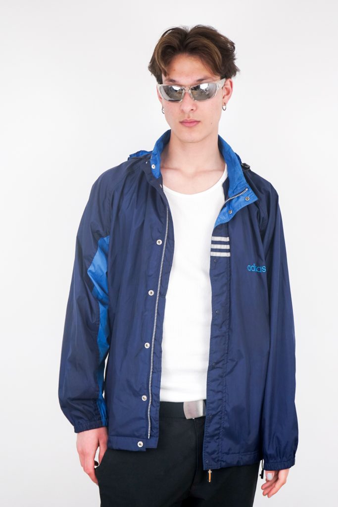 early 90s vintage trefoil adidas rain jacket