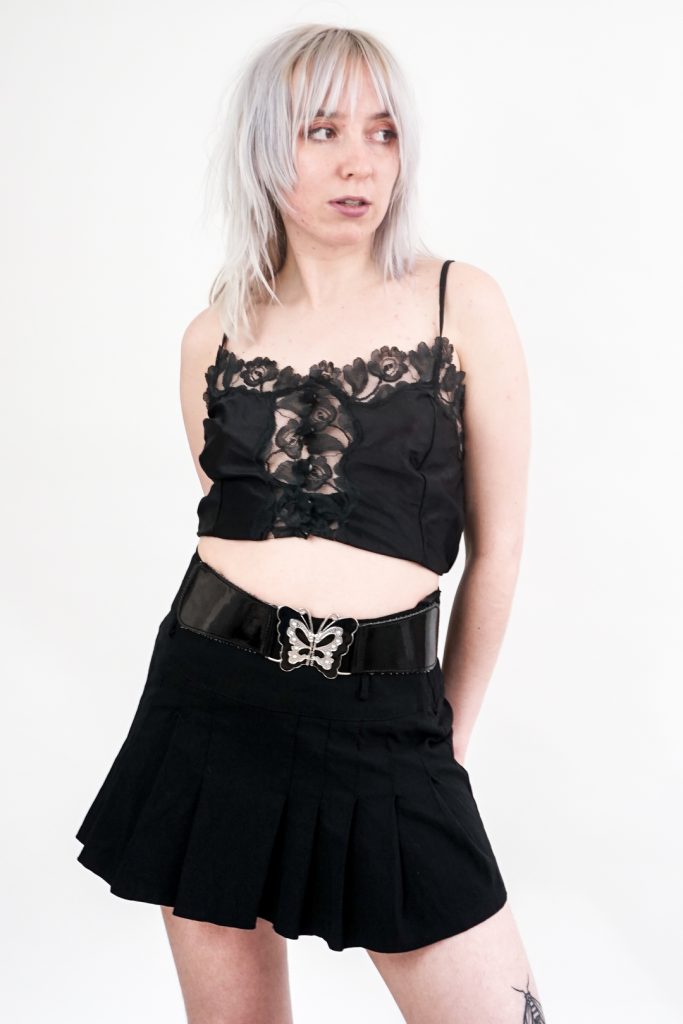 pleated vintage Y2K tennis mini skirt