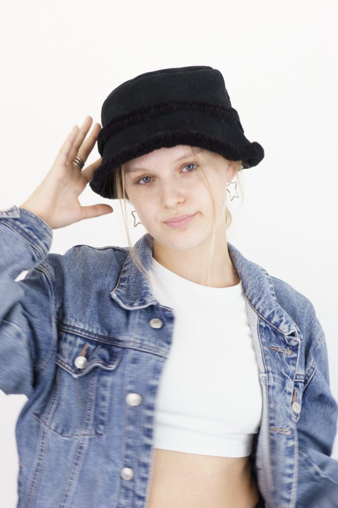 iconic faux fur trim unisex winter bucket hat