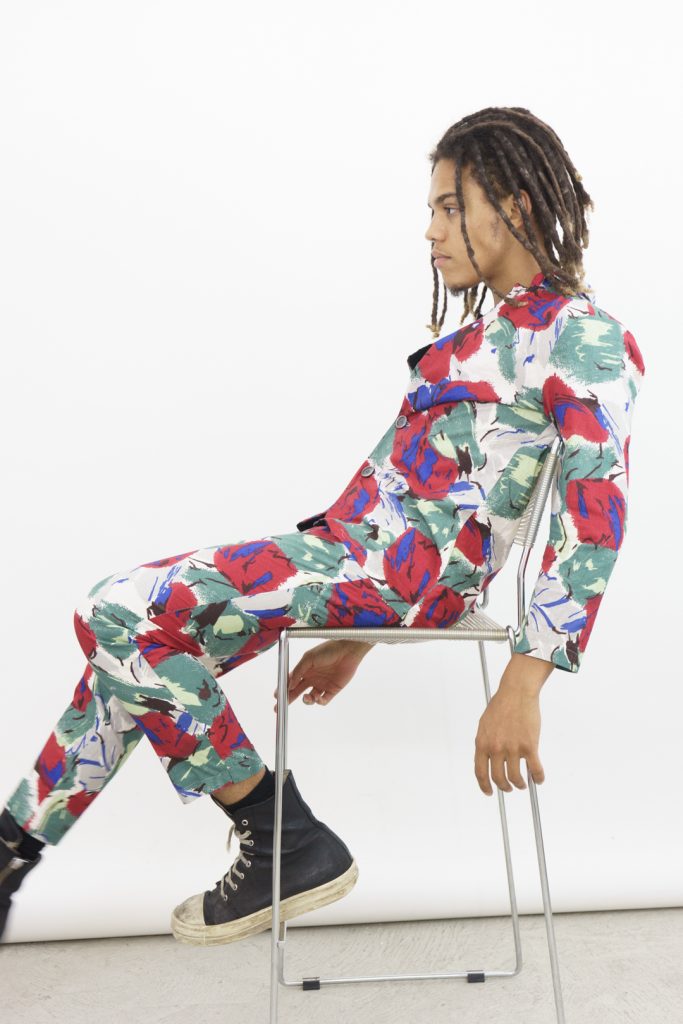 unique vintage 80s handmade unisex two-piece set