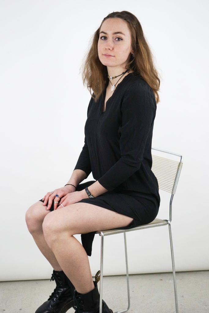 unique handmade vintage 80s black pure silk unisex dress