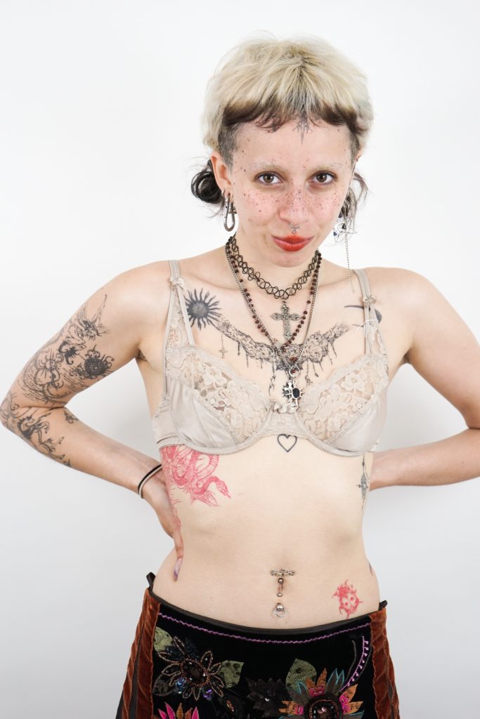 enchanting vintage 80s beige lace fairy bralette